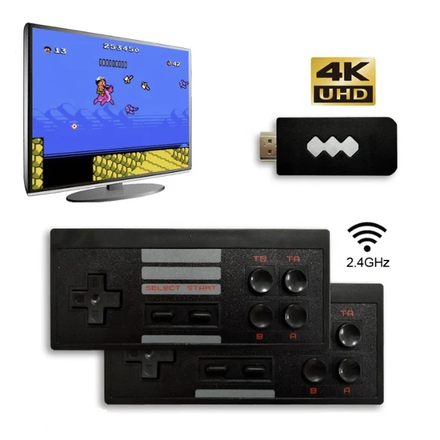 2021 factory price Y2 U-Box Wireless USB Video Game Console HD TV Out Built-in 945 Classic Video Games Stick With Dual Gamepad