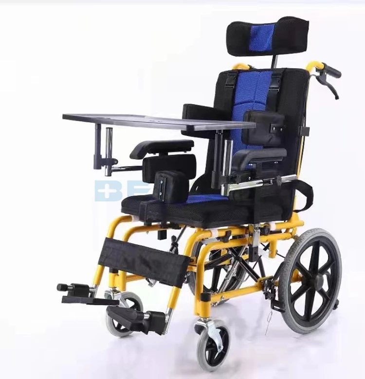 Stroller For Children With Cerebral Palsy Invalid Carriage Instrument Table Trolley Car Type For 7-10 Years Old Wheelchair