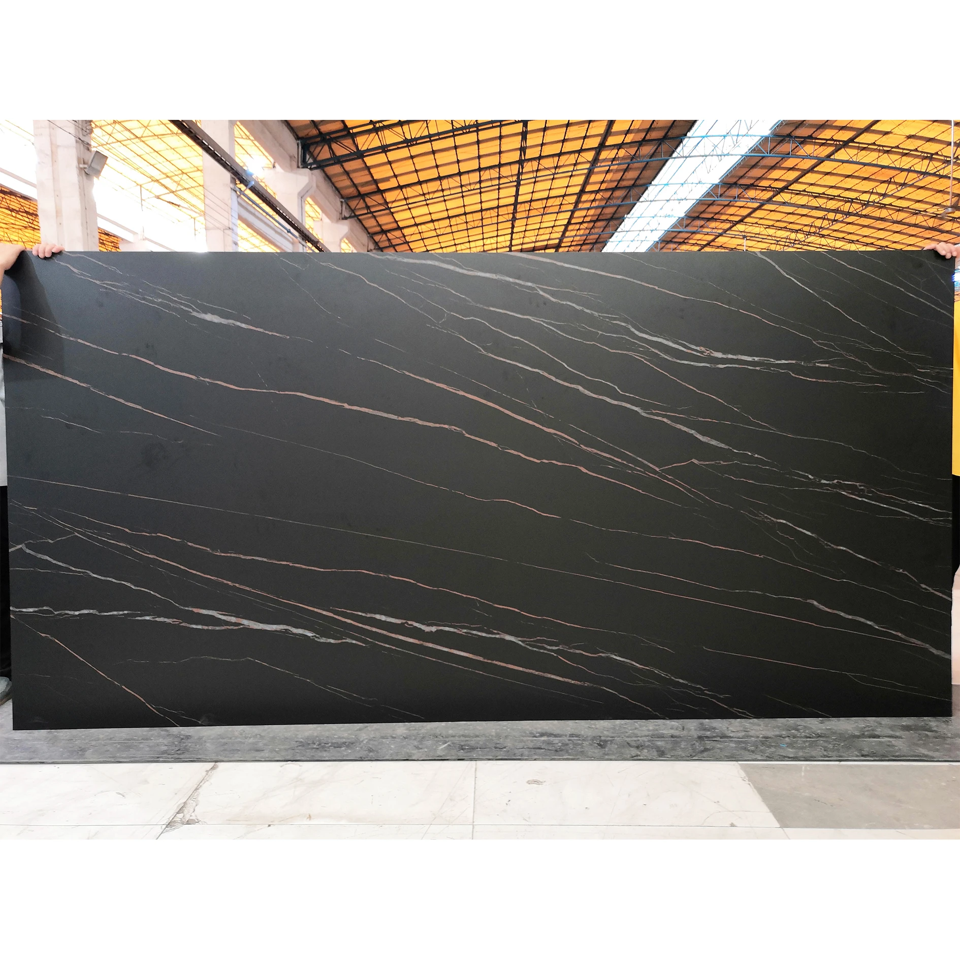 Fishbelly Gold White Big Size Raw Porcelain Slabs 3200*1600*12mm Ceramic Tile Customized Kitchen Countertop Table Top Worktop