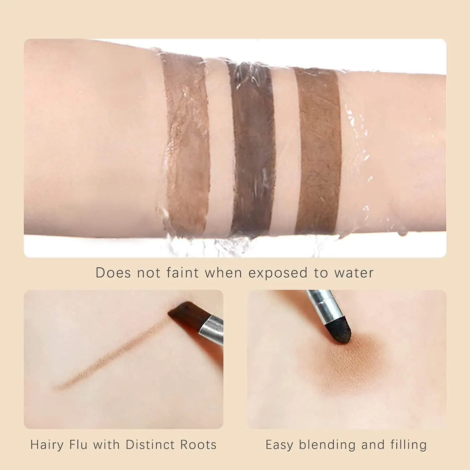 Makeup Eyebrow Waterproof Enhancers Powder Filler Eyebrows Set with Mirror and Brush