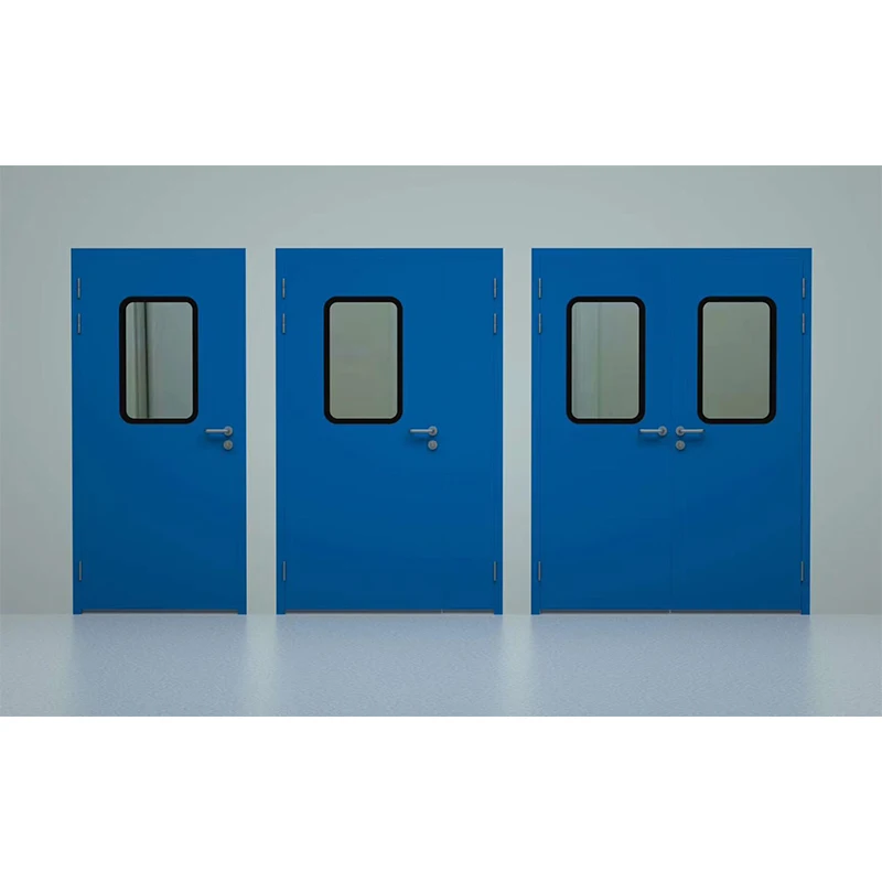 hermetic swing door for hospital GMP Swing door HPL door for laboratory turnkey Project