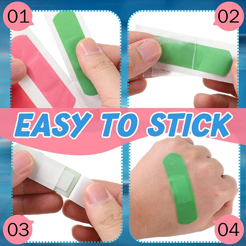 Eco Friendly Band Aid Band-Aid Machine  Metal Tin Blue Detectable Custom Band Aid For Kids