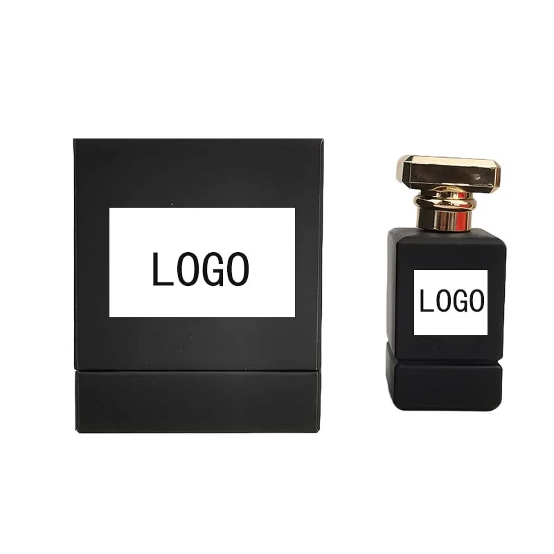 Custom Logo Luxury Black 30ML 50ML 100ML Bottle Cosmetic Paper Gift Packaging Perfume Boxes