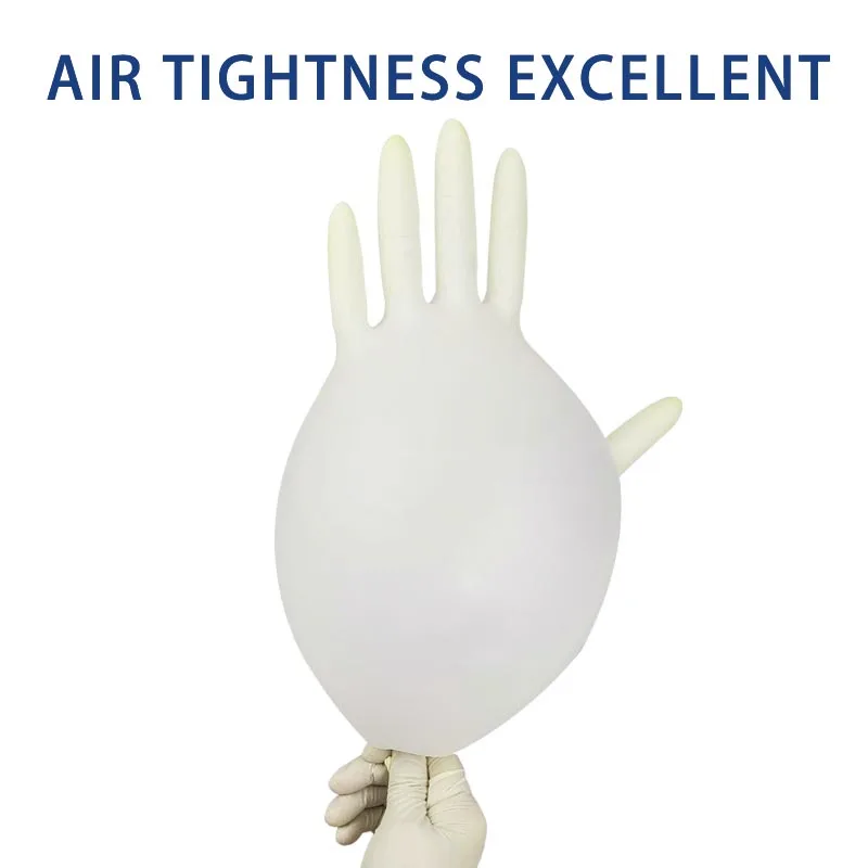 Disposable Latex Gloves 12 inches Fingertip Textured  Lengthened Powder Free For House Cleaning Hotel Services Hand Protection