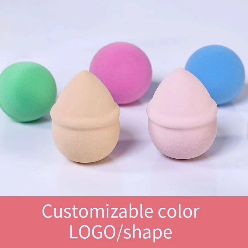 Premium Quality Soft Women Beauty Cosmetic Latex Free Makeup Sponge Custom Powder Puff For Foundation Powder Liquid