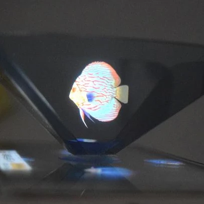 Promotional gift Mini holographic projector 3d hologram projector pyramid for mobile phone