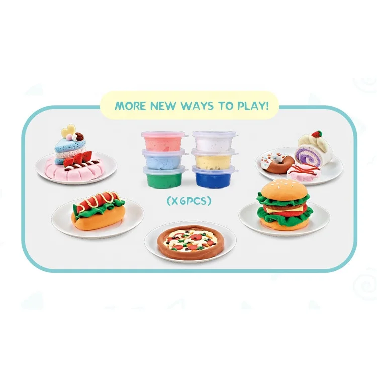 ITTL Role Play Food diy Mini Toys Cooking Game Cute Small House Appliances Plastic Microwave Oven Kitchen Set Toy