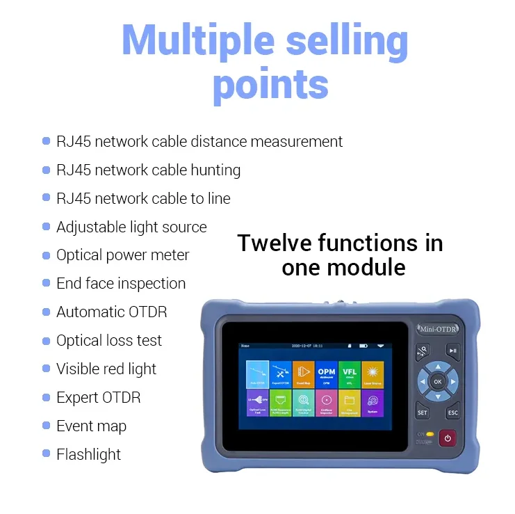 Mini Optical Time Domain Reflectometer Fiber Optic OTDR NK4000 FTTH Optical Fiber Tester Time Domain Reflectometer