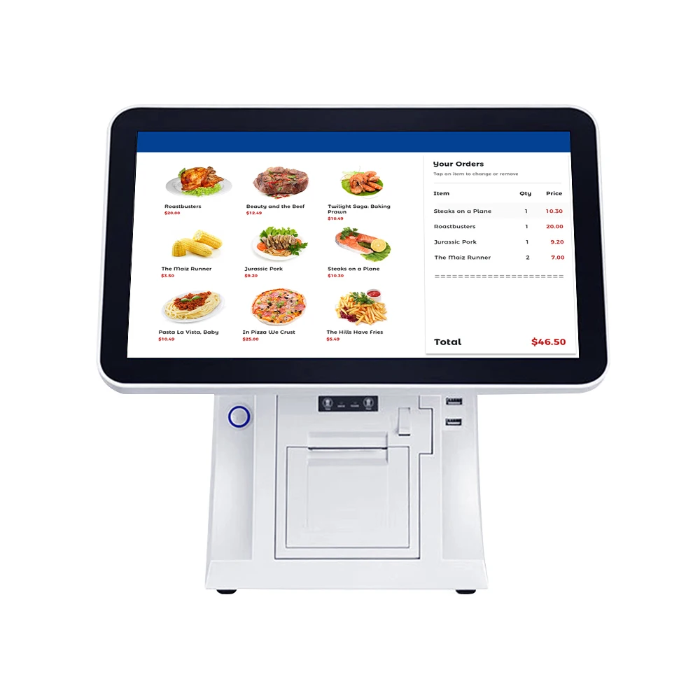 15 inch pos system windows dual screen pos systems all in one pos system window 10 touch screen