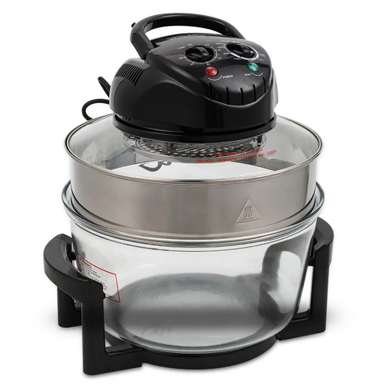 8 in 1 Multifunctional 20L KW-288 Convection Oven Halogen Oven Kitchen Home Glass Bowl Toaster Electric Oil-free Deep Air Fryer