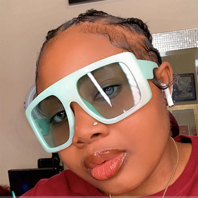 New Sunglasses -Women Square Oversized Sunglasses Women Fashion Sun Glasses Lady Brand Designer Vintage Shades Gafas Oculos