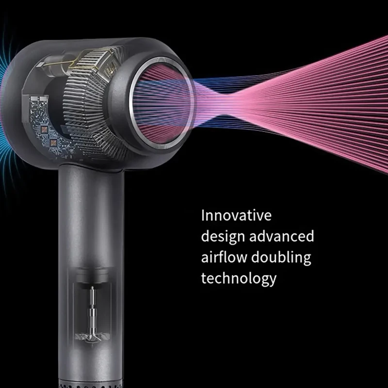 Customized Salon Lightweight One-Step High-Speed Motor 110000 RPM Hair Dryer Brushless Low Noise Negative Ionic Blow Dryer