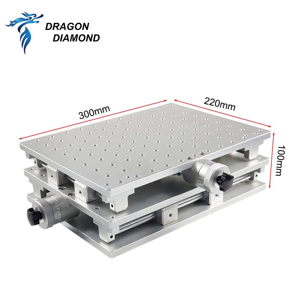 Dragon Алмазная волоконная маркировочная 2D подъемная платформа 300*220 XY axis портативная экспериментальная ручная