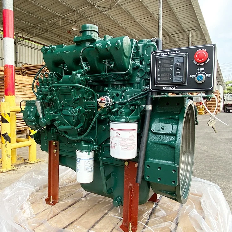 Fuel efficient water cooled 100hp 4 cyl marine diesel engine