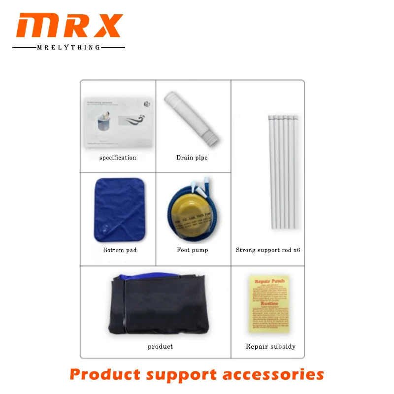 MRX wholesale foldable cold plunge inflatable bathtub pvc ice bath pool with bag for sports recovery inflatable cold plunge tub