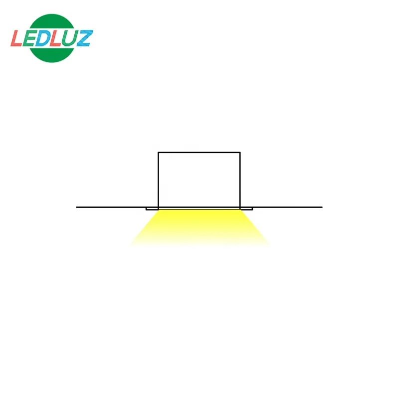 
90x35mm Big Recessed Linkable Aluminum LED Profile 