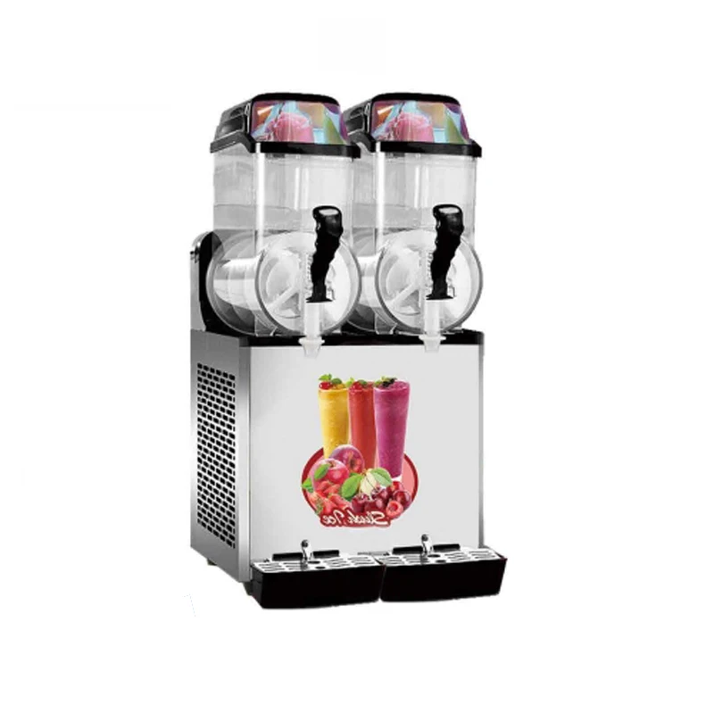 Factory Outlet Ice Cream Slush Machine Margarita Slush Maker 2 Tanks Commercial Slush Making Machine Factory Price