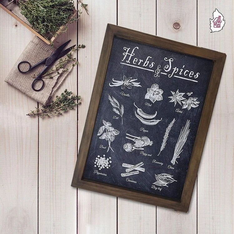 11x17 18x22 inch antique magnetic porcelain decorative wall chalkboard for coffee bar home decor and hotel