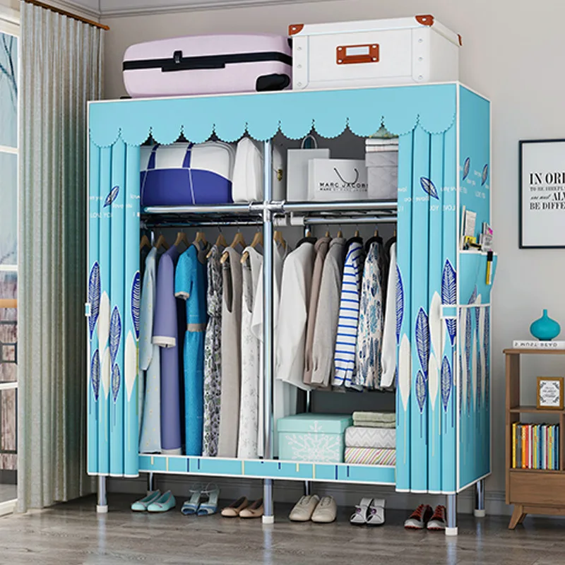 Wholesale Modern Design Bedroom Furniture Home Storage Cloth Cabinet Wardrobe 85cm