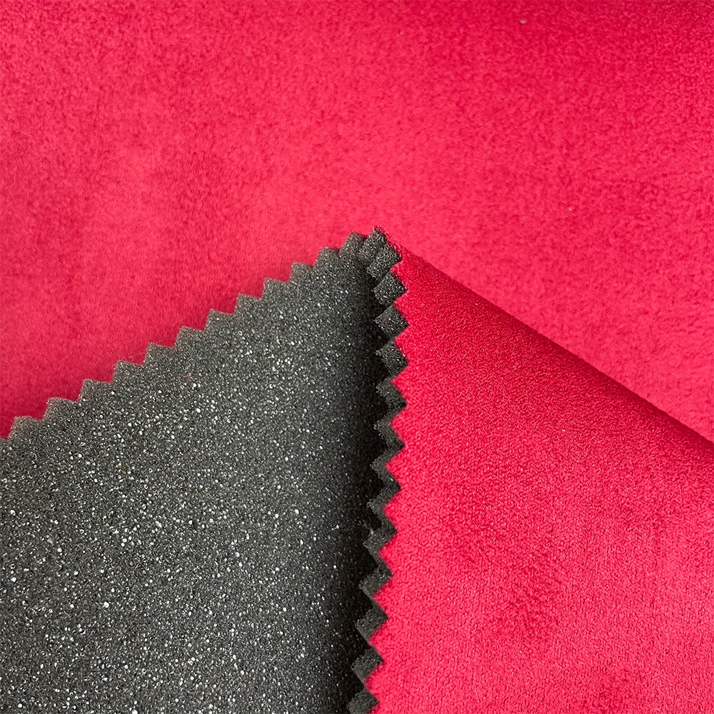200gsm 5mm Factory Custom Automotive Suede Headliner Fabric With Foam Backing Car Roof Fabric Car Seat Fabric