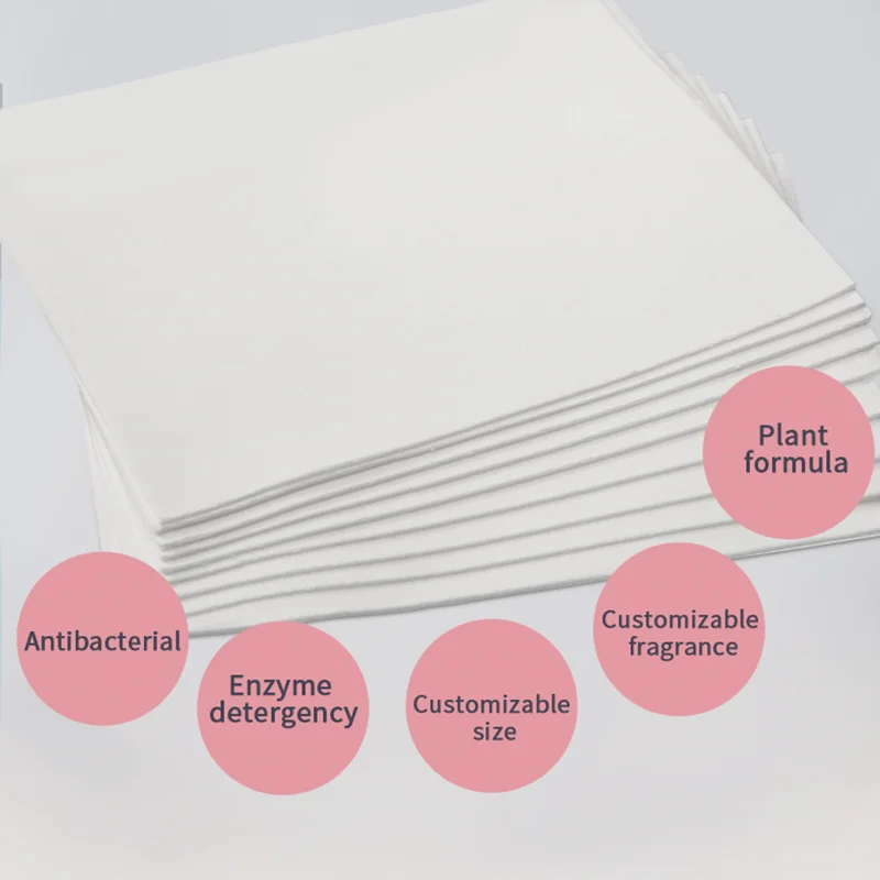 Laundry Tablet Manufacturer Super Concentrated Enzyme Formula Eco Friendly Cleaning Stain Remover Laundry Detergent Sheet Strips