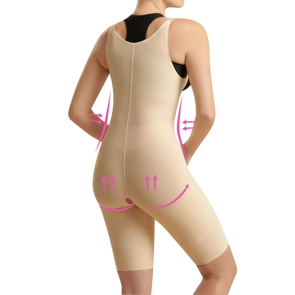 Wholesale High Compression Surgical Garment Medical Slim Full Bodysuit Stage 1 Fajas Colombianas Post Surgery Shapewear