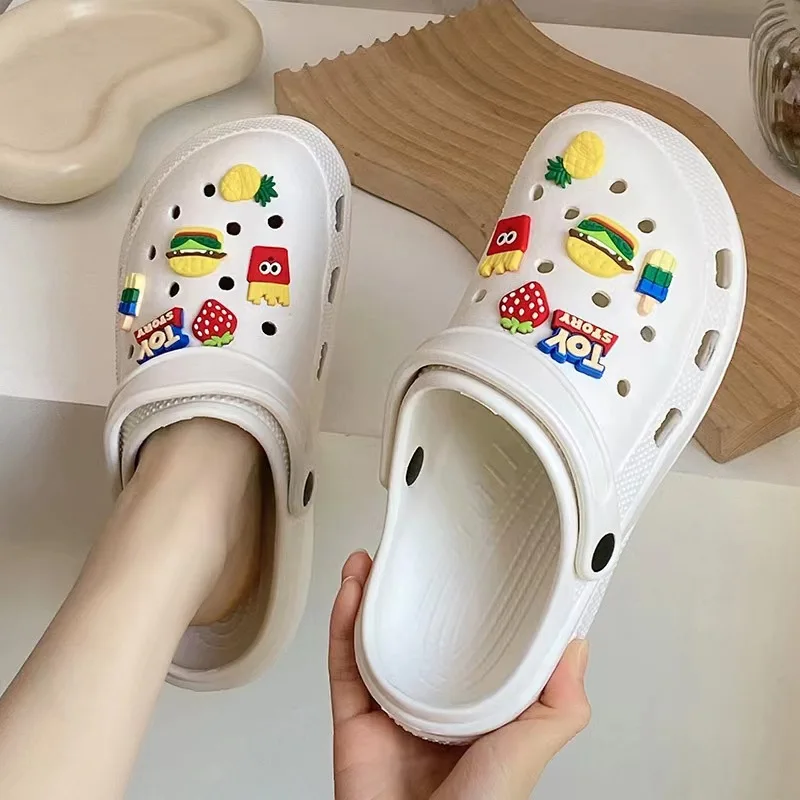 Hamburg 3MM Sole Classic Lady Clog Shoes Slipper DIY Charms Garden Shoes For Women