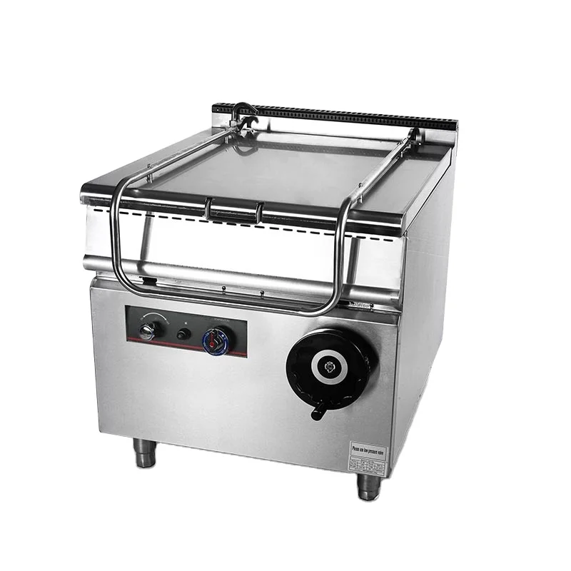
 Горячая Распродажа, Новое Стильное коммерческое оборудование из нержавеющей стали, сковорода для приготовления пищи, электрическая напольная газовая наклонная сковорода для отеля  