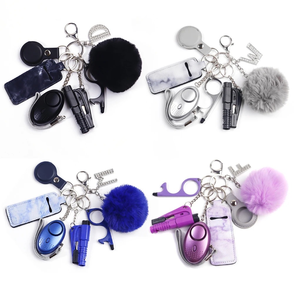 Wholesale Women Personal Protection Self Defense Mini Products Self Defense Keychain Set Self Defense Tools