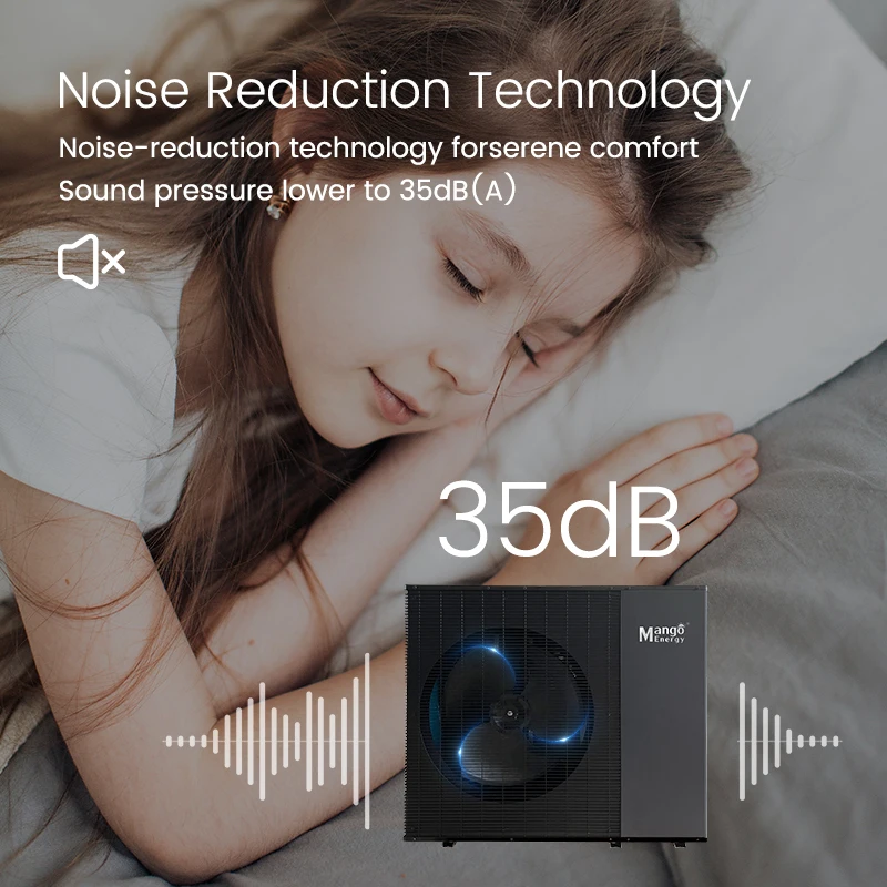 Monoblock DC Inverter cooling Heat Pump single fan R290  heating 75°c  hot water heat pump