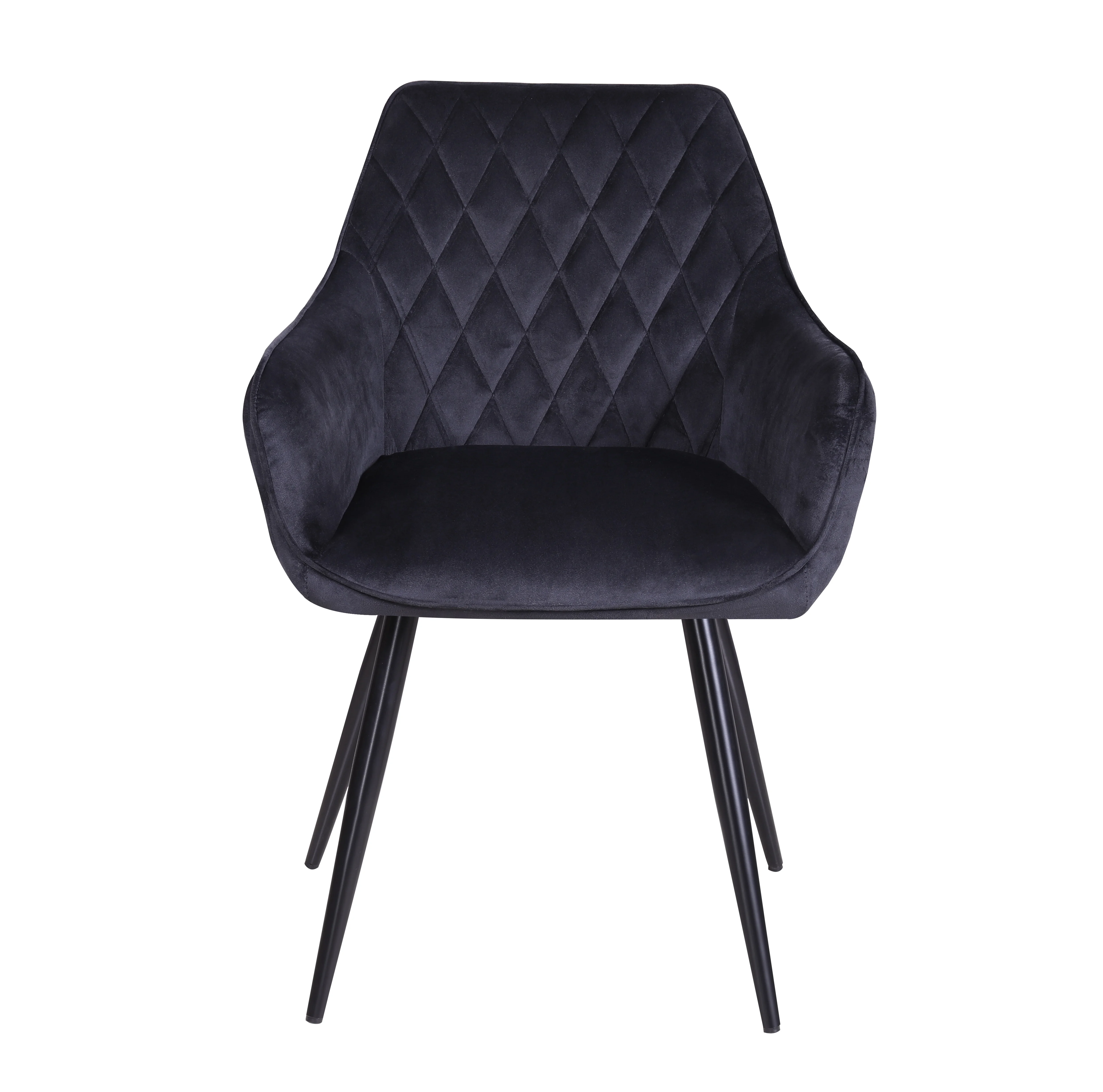 
Modern Dining Room Furniture Arm Fabric Velvet Dining Chairs 