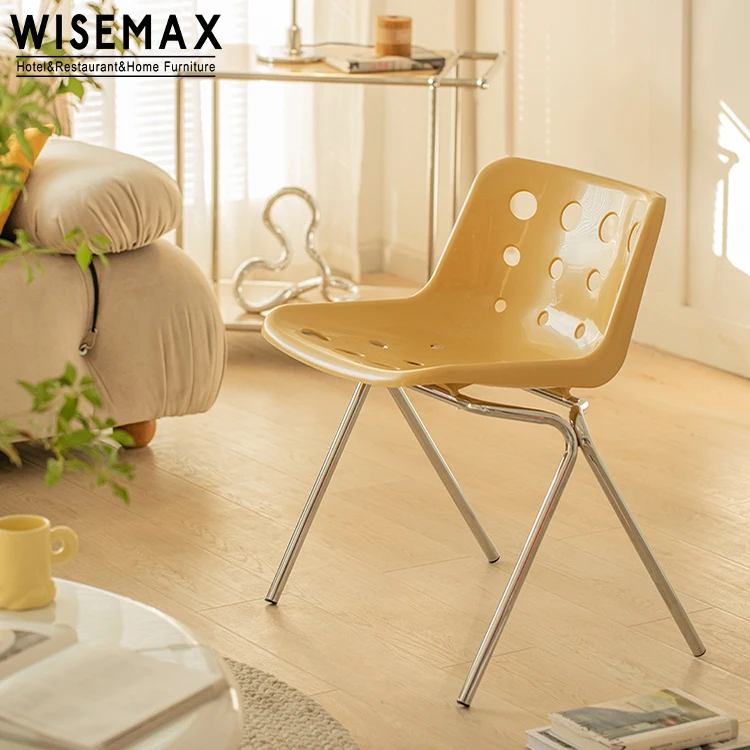 WISEMAX мебель в скандинавском стиле для дома Штабелируемый боковой стул форме сыра пластиковый акрил кухни и столовой
