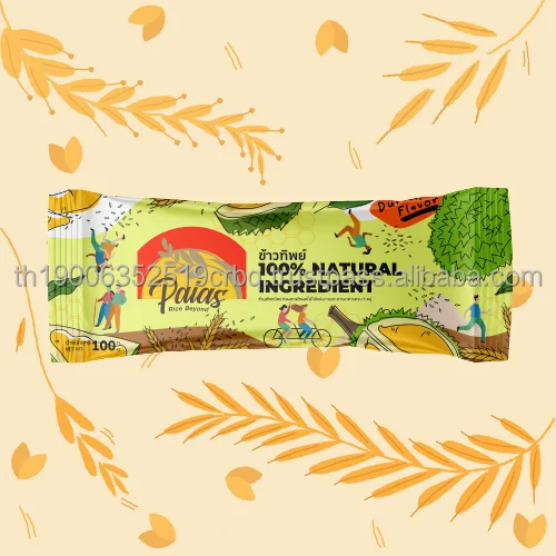 Best Product Rice Porridge Grain Snacks Durian Flavor Mixed Fruits and Vegetables Halal Snack Foods Non Preservative