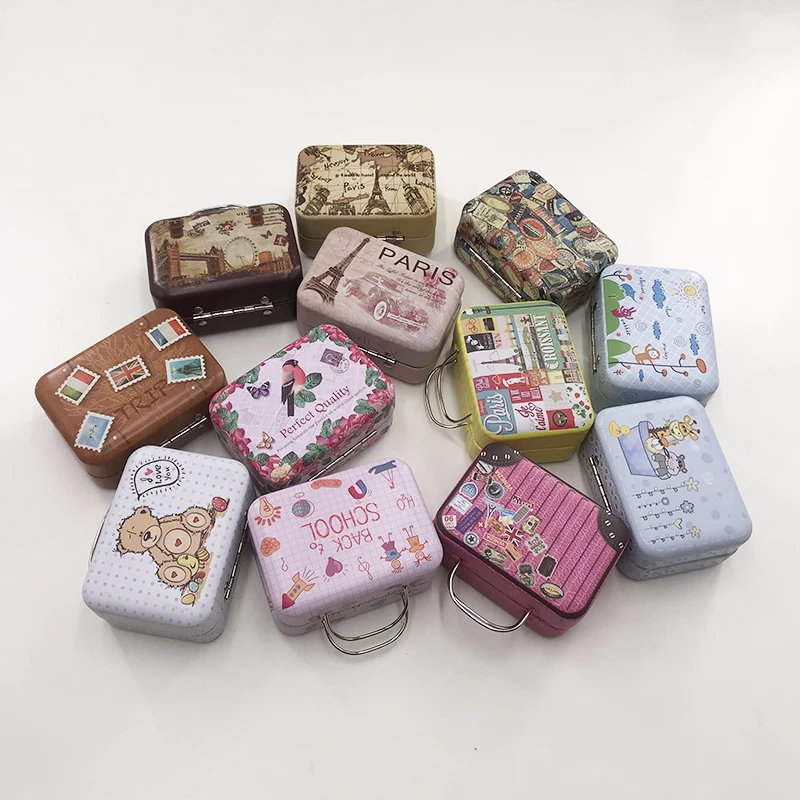 Variety Mini Suitcase Luggage Eyelashes Case Custom packaging 3D 5D 25mm Mink Lashes With Custom Logo