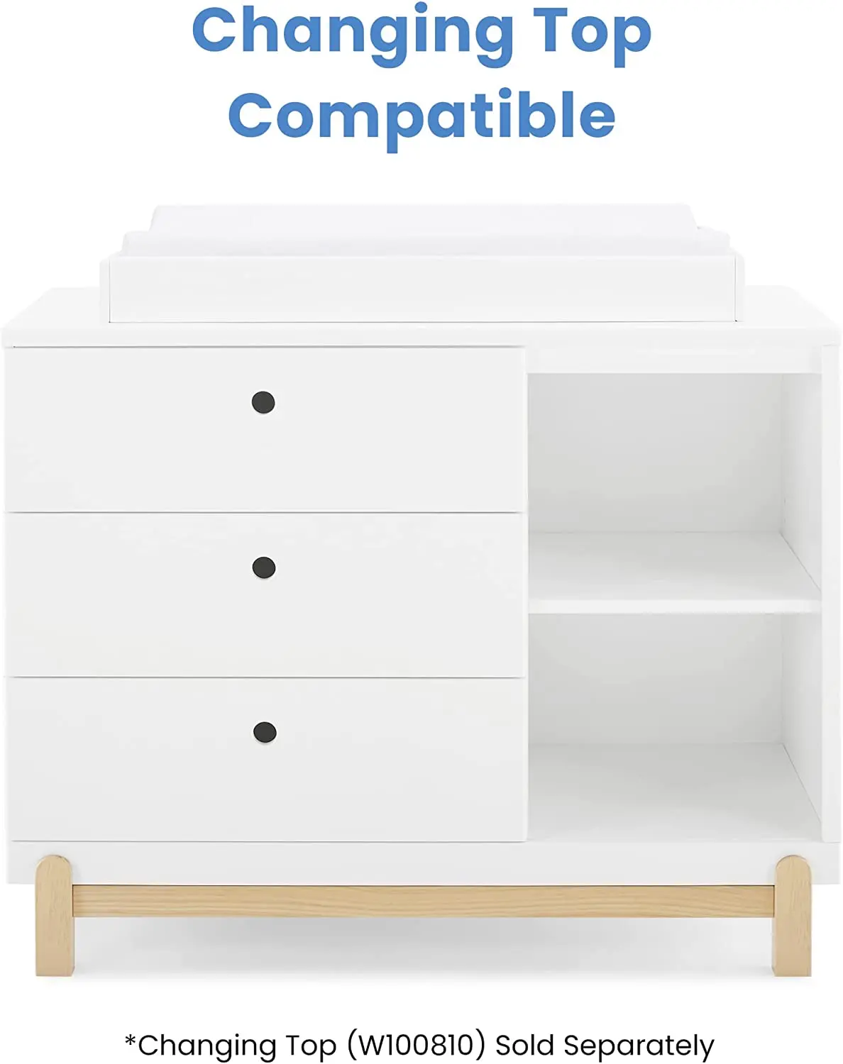 Modern Style  BASIC 3 drawers Wooden Home Bedroom Furniture Particleboard Cacau Gloss Color Design Chest of Drawers