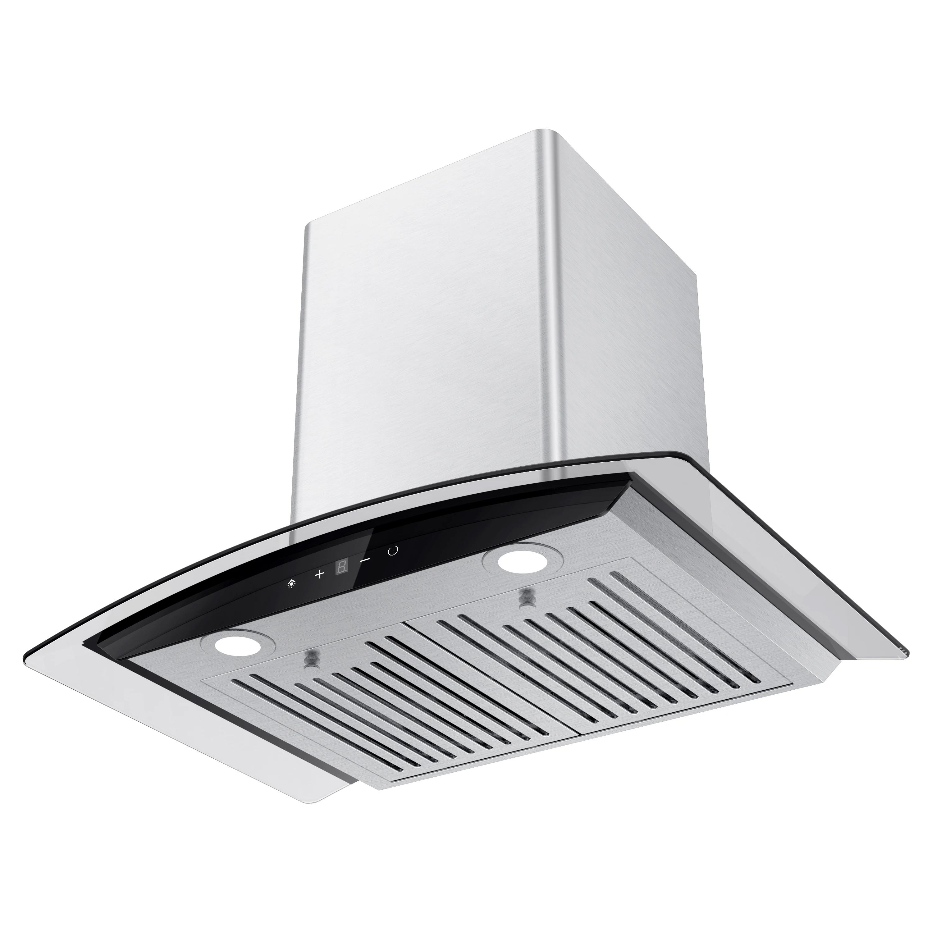 Home Appliance 3 Speed Touch Control Stainless Steel 900 mm Aluminium Filter 24# Copper Motor Range Hood
