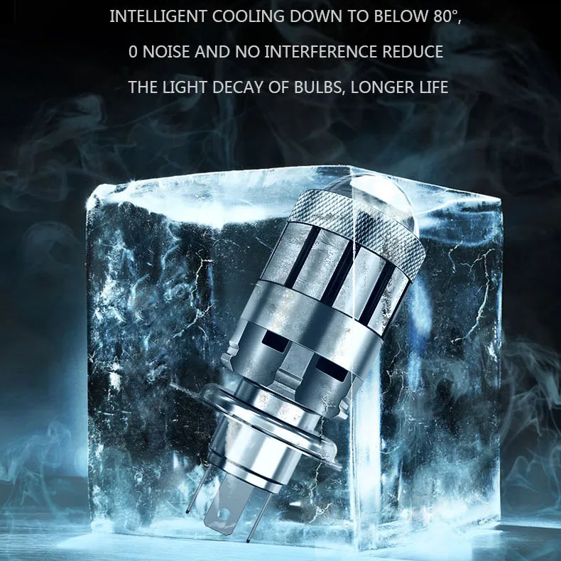 Factory Price 60W LED Motor Bulbs Auto Motorcycle H4 LED Headlight Z6