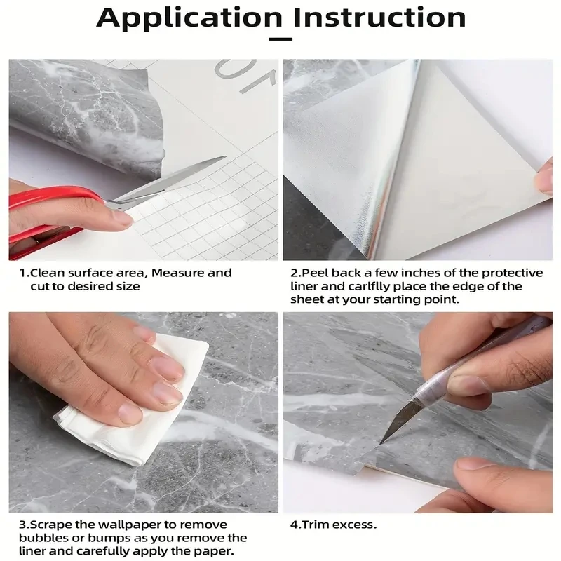 Home Improvement Peel and Stick Contact Paper Waterproof Peel & Stick  Marble Wallpaper Wall Decorations for Home Decor Luxury