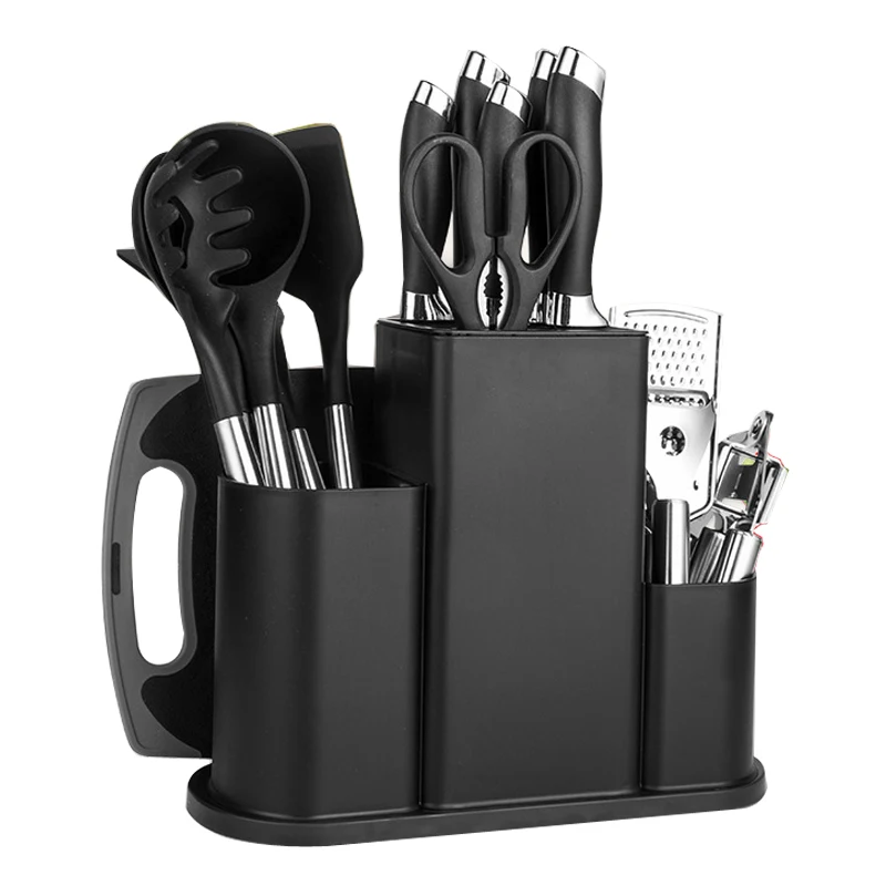 Kitchenware Set Nice Looking 2023 New Style Black Pink Green Luxury Premium Kitchen tools set Silicone Cooking Utensils Set