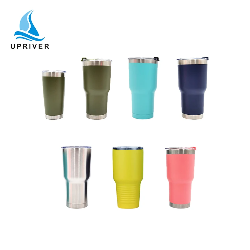 Colorful Double Wall 30 oz Stainless Steel Vacuum Travel Cup Insulated Tumbler with Lid Wholesale