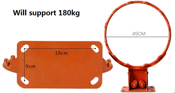 Cheap price outdoor basketball set basket ball hoop ring with spring 20cm