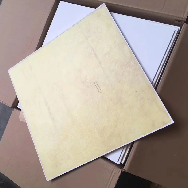 Simple atmosphere tegular edges acoustic fiberglass ceiling tiles