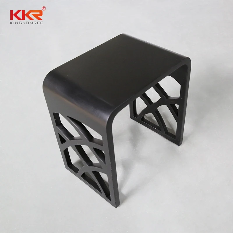 artificial stone shower chair, bathroom shower bench, acrylic solid surface shower stool