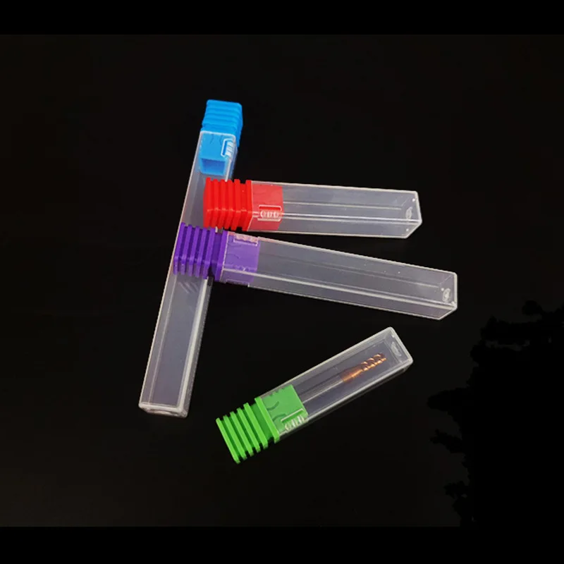 CNC cutting tool milling cutter plastic box for storage end mills carbide