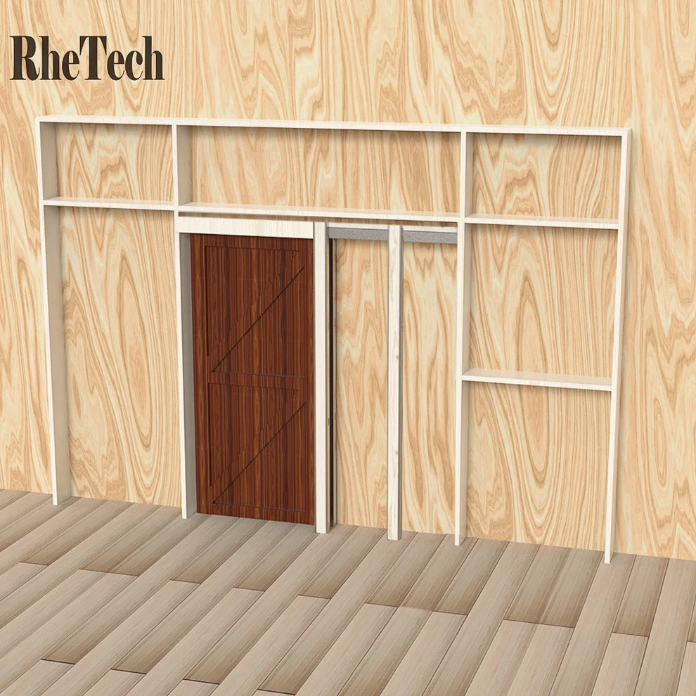 High Quality National Mortise Glass Door Full Overlay Heavy Duty Kitchen Cabinet Matte Black Soft Close Pocket Door Hardware