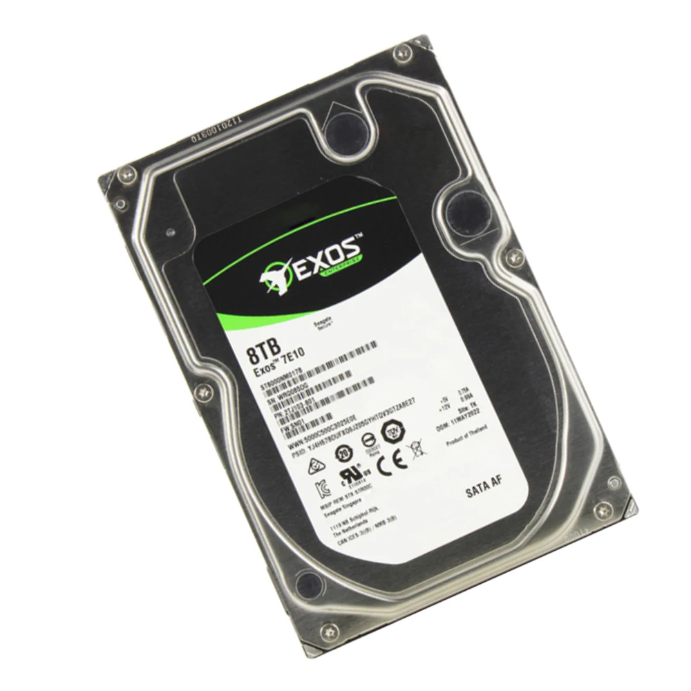 Оригинальный серверный жесткий диск Exos 7E10 ST8000NM017B ST6000NM019B 8TB ST2000NM001A Внутренний SATA (SATA/600)