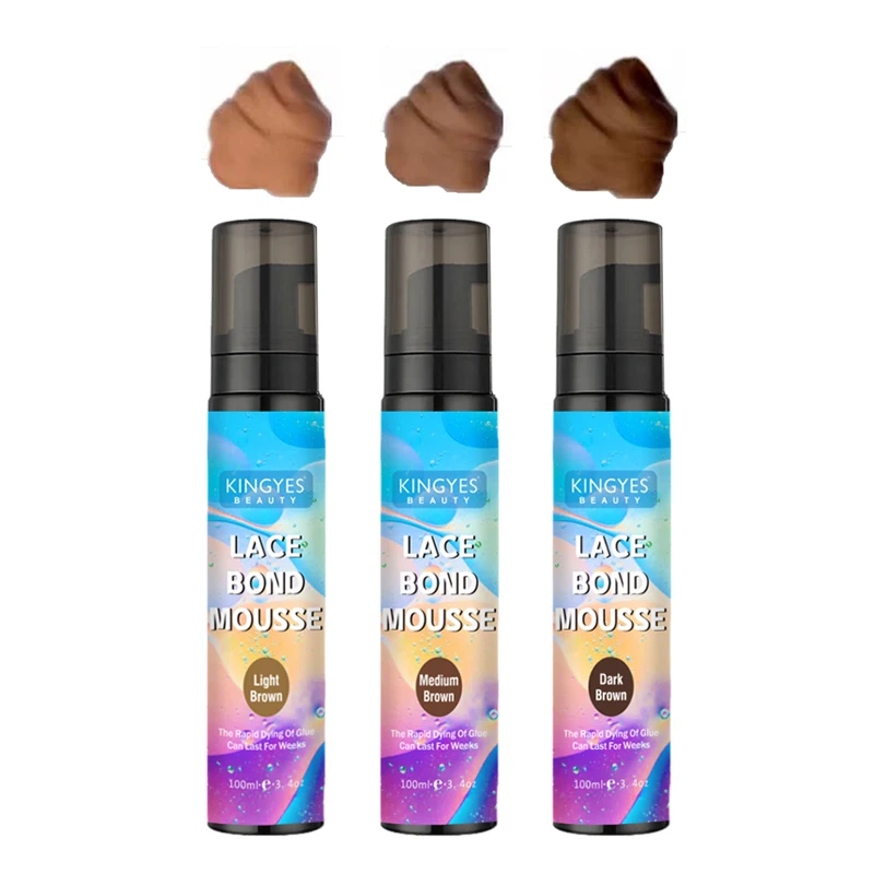 Custom Glueless Bond Lace Glue Mousse Hair Adhesive Foam for Wig Toupee Lace Melting Spray