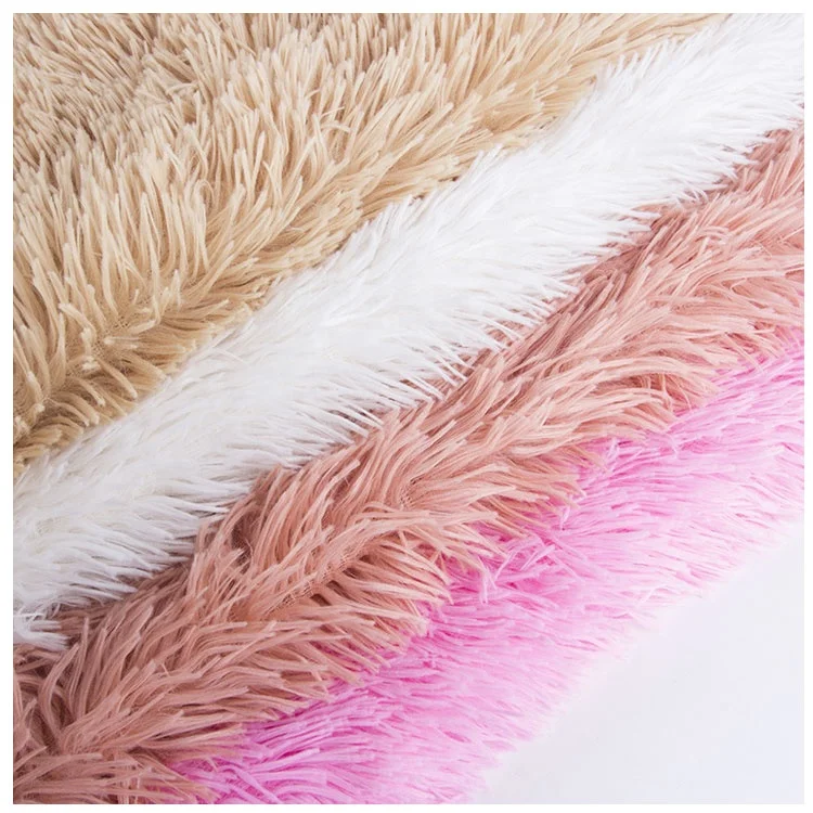 Индивидуальная длинная ворсовая меховая ткань из полибоа для домашнего текстиля плюшевая с высоким ворсом искусственный мех