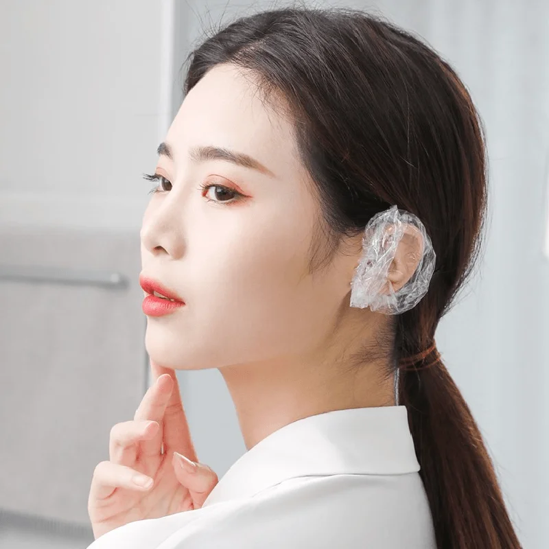 Earmuff Cover Waterproof  Plastic Shower   For PE Protector Dye Ear