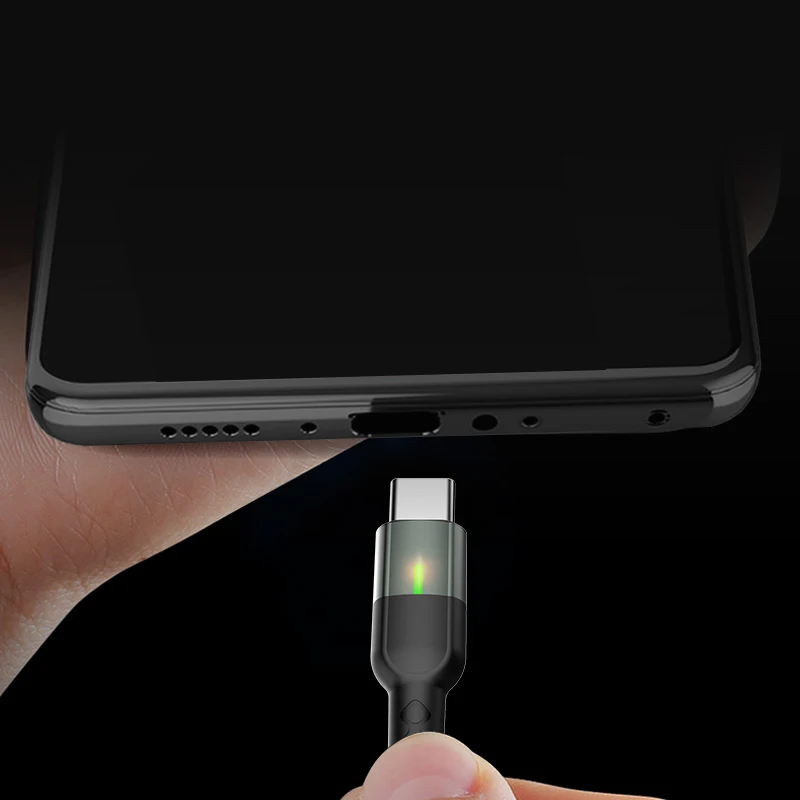 OEM factory smart power off and fast charging type c type data cable fast charging 2.4 usb-c fast charger data cable